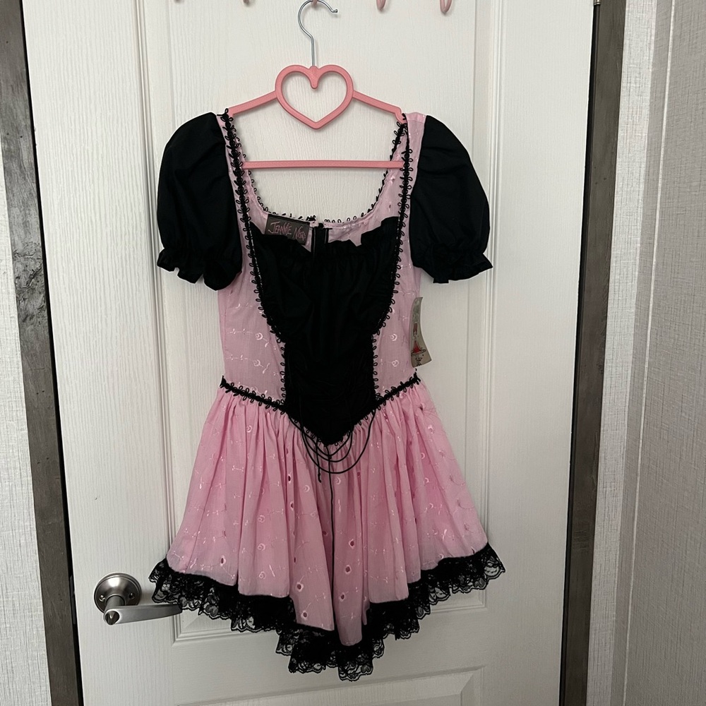 Pink and black Jeannie nitro dress in size XS